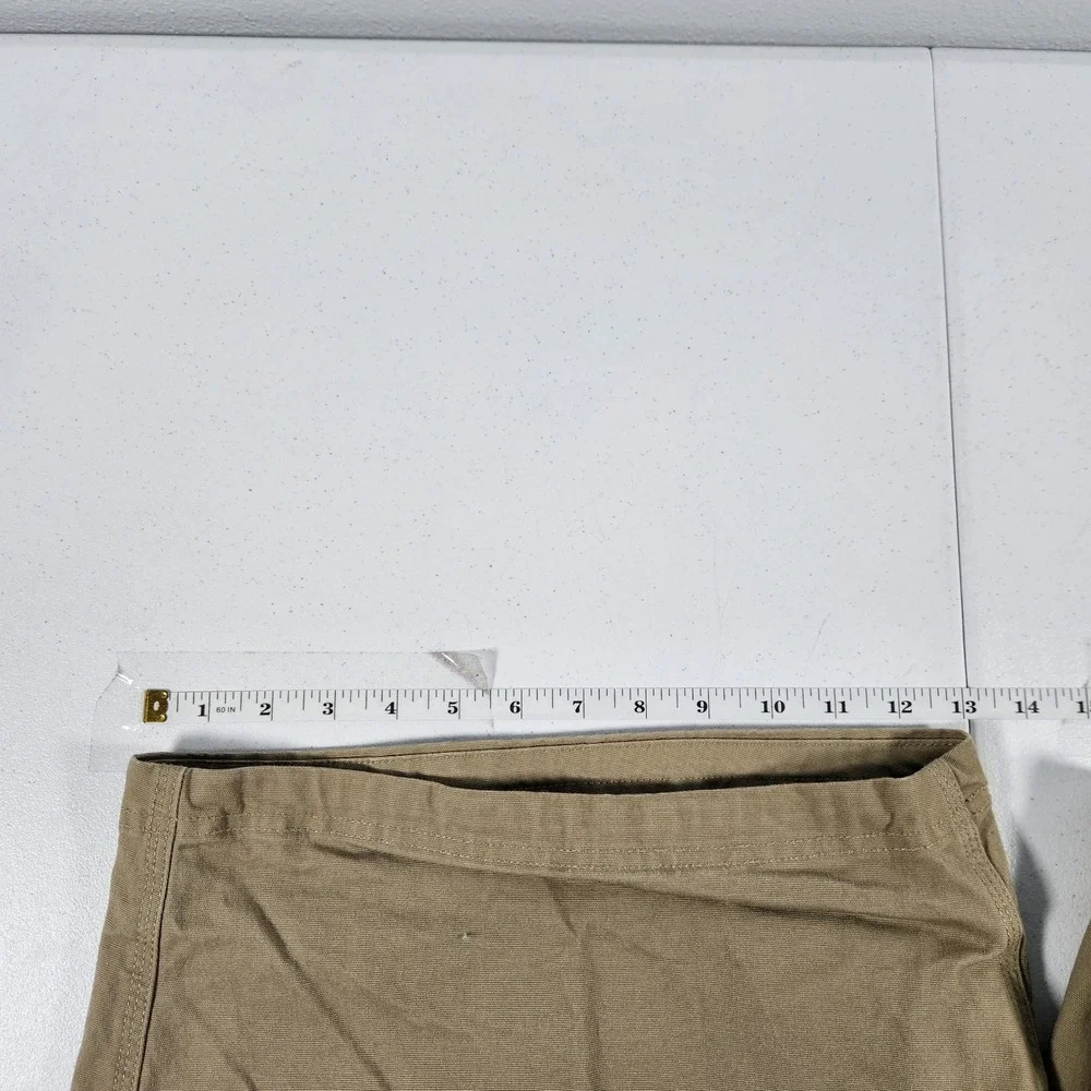 Duluth Trading Co Flex Fire Hose Relaxed‎ Fit Khaki Work Shorts Mens 48 Tan